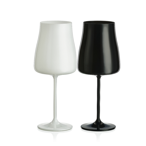 Sklenice na bílé víno Black White 400 ml