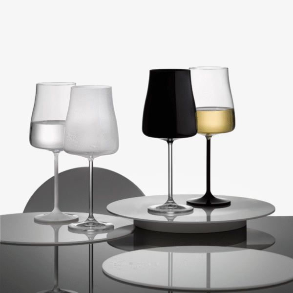 Sklenice na bílé víno Black White 400 ml - Obrázek 2