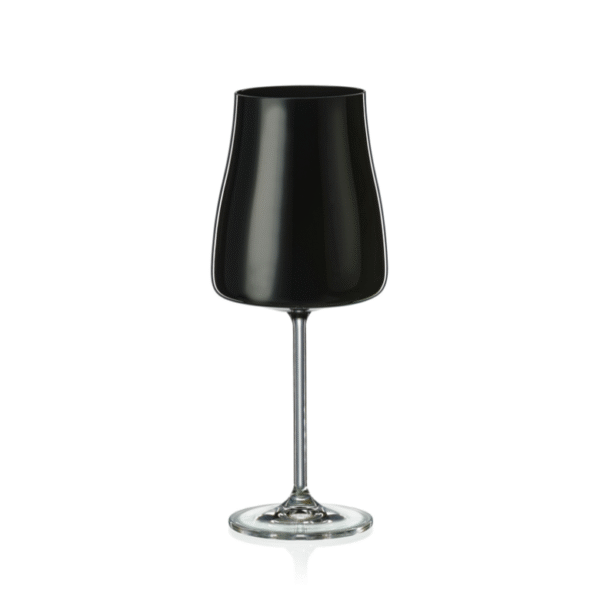 Sklenice na bílé víno Black White 400 ml