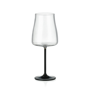 White wine glass Black White 400 ml