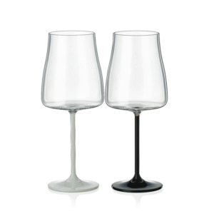 Sklenice na bílé víno Black White 400 ml