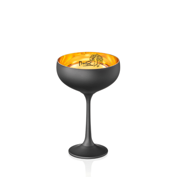Sklenice na šumivé víno by Mucha 180 ml | Černá