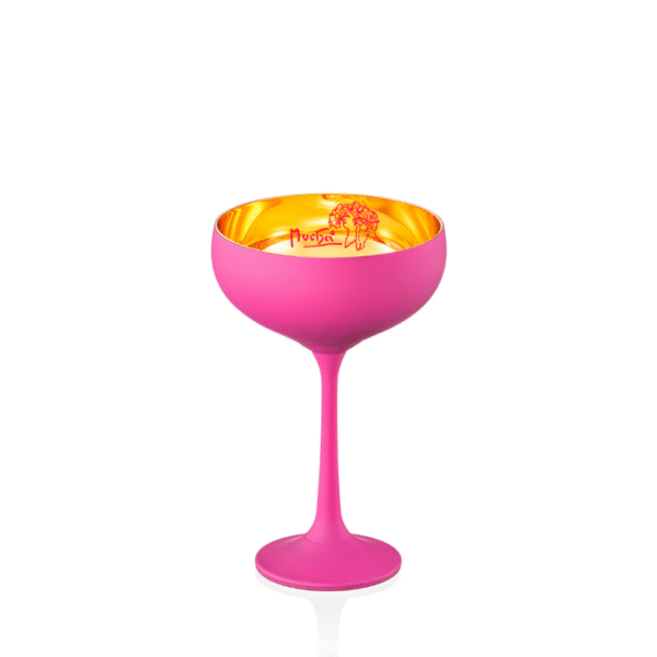 Sklenice na šumivé víno by Mucha 180 ml | Růžová