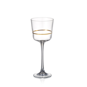 Svícen Christmas Lucy 220 mm | Zlatý ráfek