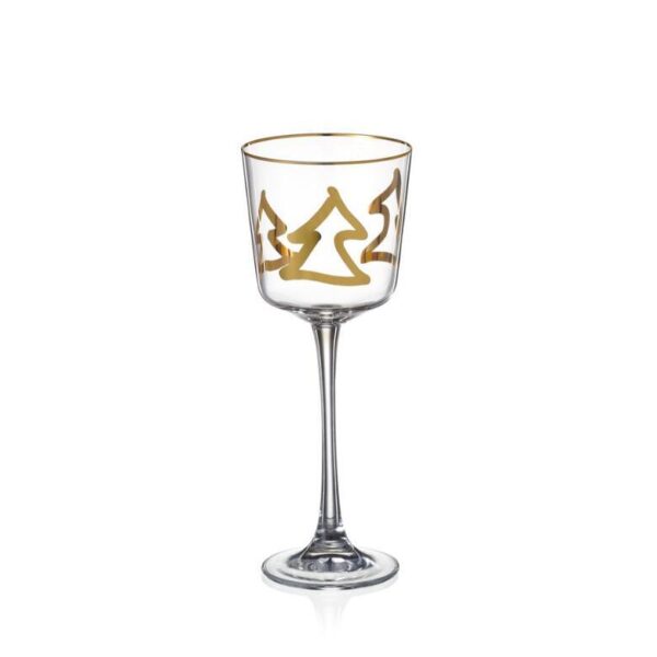 Svícen Christmas Lucy 220 mm | Gold Tree