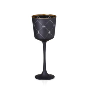 Svícen Christmas Lucy 225 mm | Černý