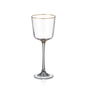 Svícen Christmas Lucy 225 mm | Zlatý ráfek