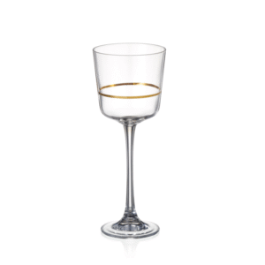 Svícen Christmas Lucy 225 mm | Zlatý ráfek