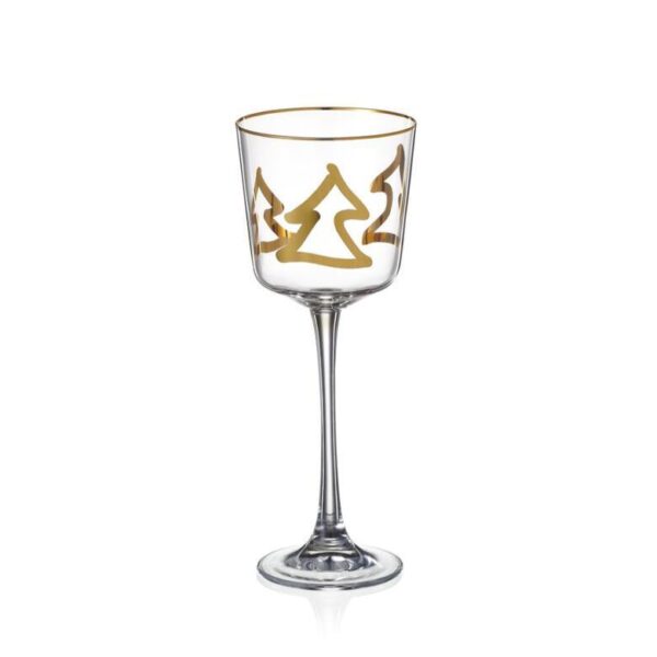 Svícen Christmas Lucy 225 mm | Gold Tree