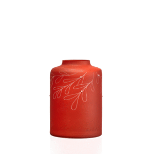 Vase Mistletoe & Holly 180 mm | Red