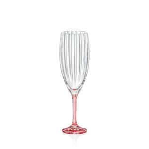 Sparkling wine glass Magnolia Optic 210 ml | Pink
