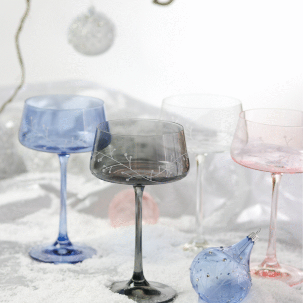 Sklenice na šumivé víno Mrazivá něžnost 220ml | Růžová - Obrázek 2