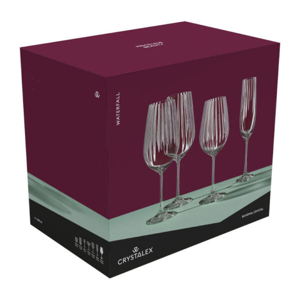 Sklenice na víno Waterfall 550 ml - Obrázek 3