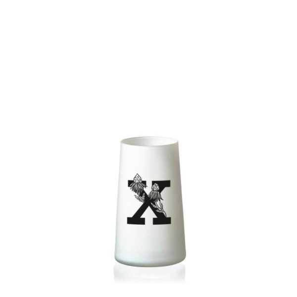 Váza s písmenem X Letters 120 mm