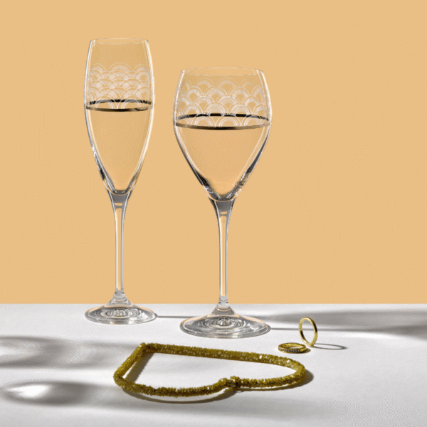 Sklenice na šumivé víno Rings 210 ml - Obrázek 2