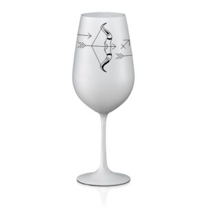 Wine glass Zodiac Sagittarius 550 ml | White